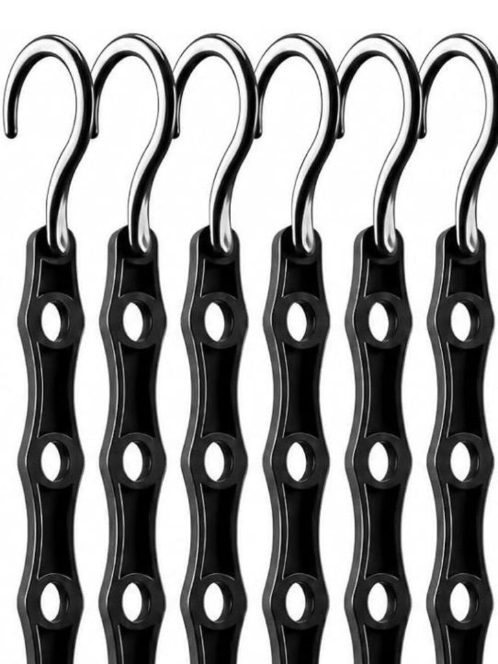 Brand New Closet Organizers – 6-Pack (Black)